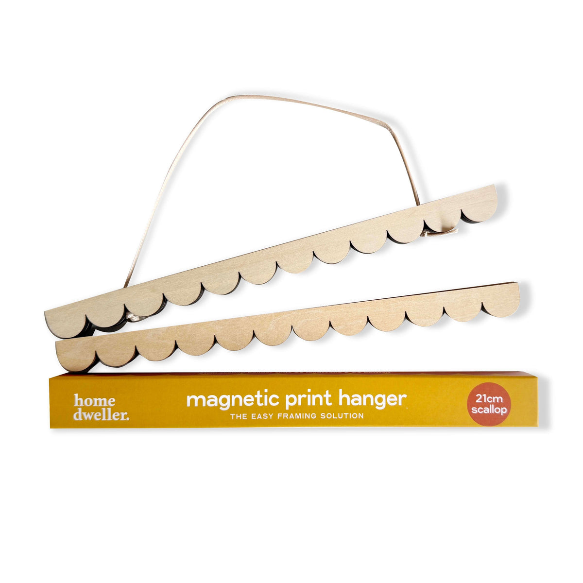 Magnetic Hanger / Frame for Art and Prints - Scallop
