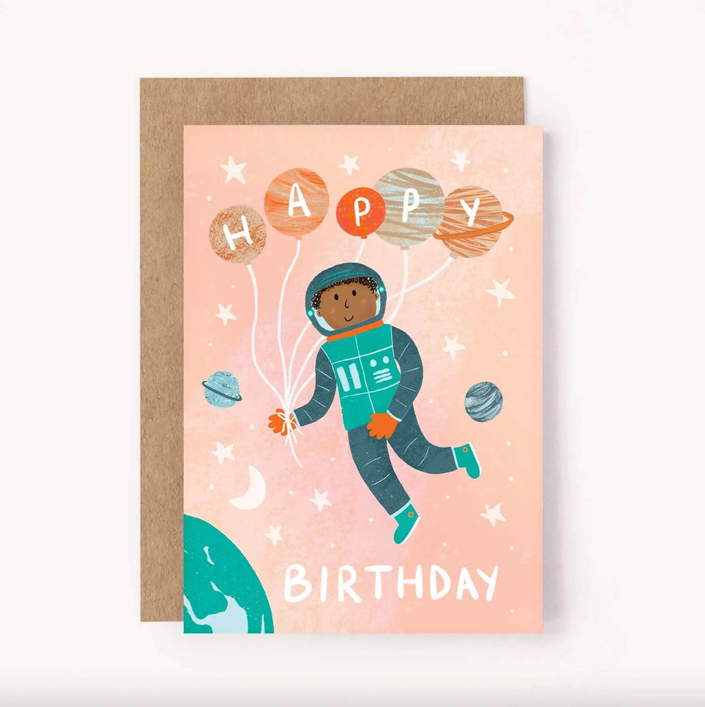Astronaut Birthday Card