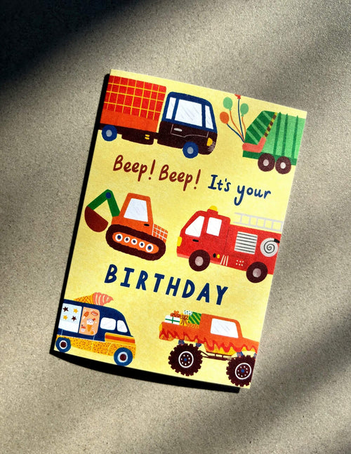 Beep Beep Birthday Card