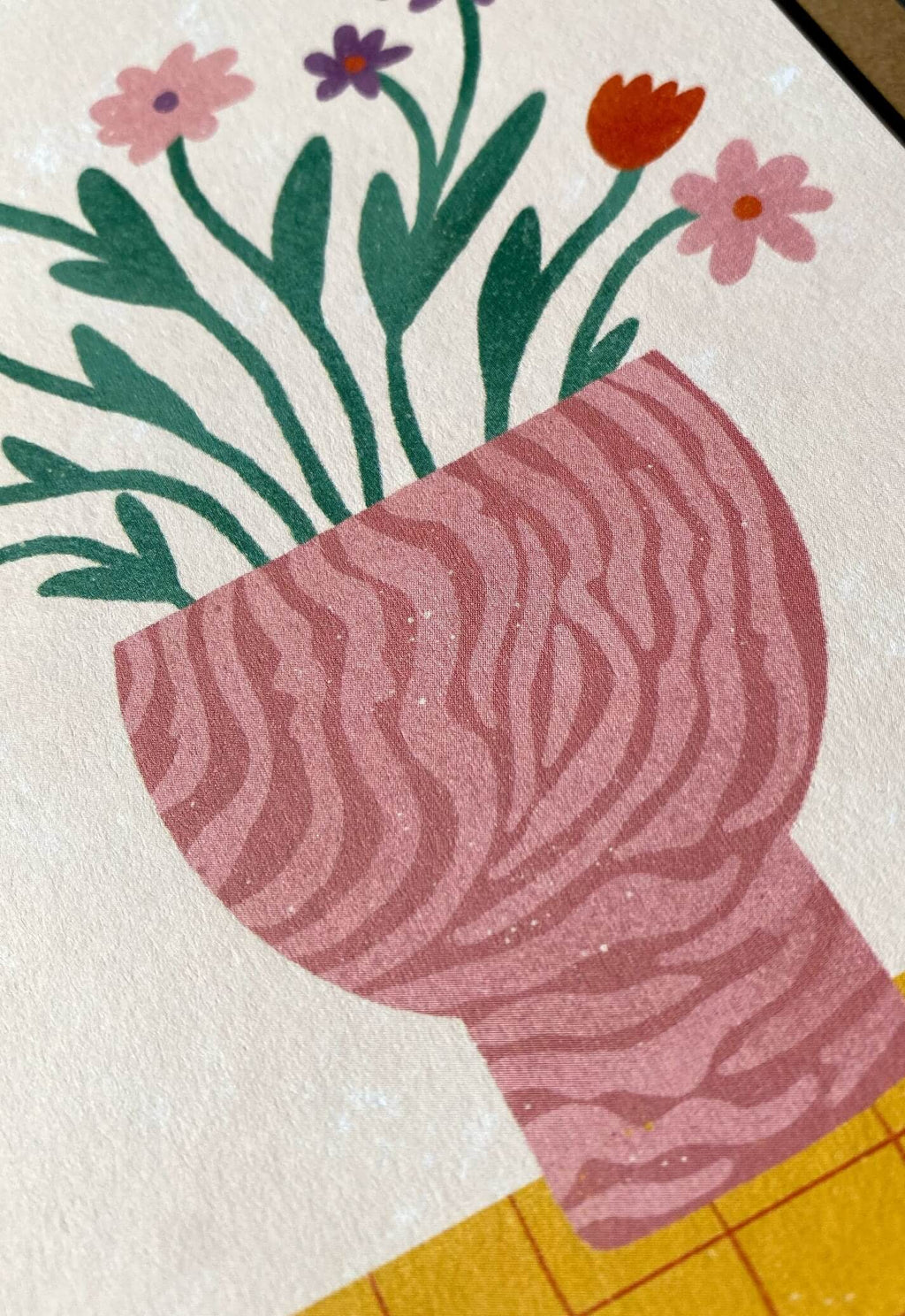 Flower Vase Greeting Card