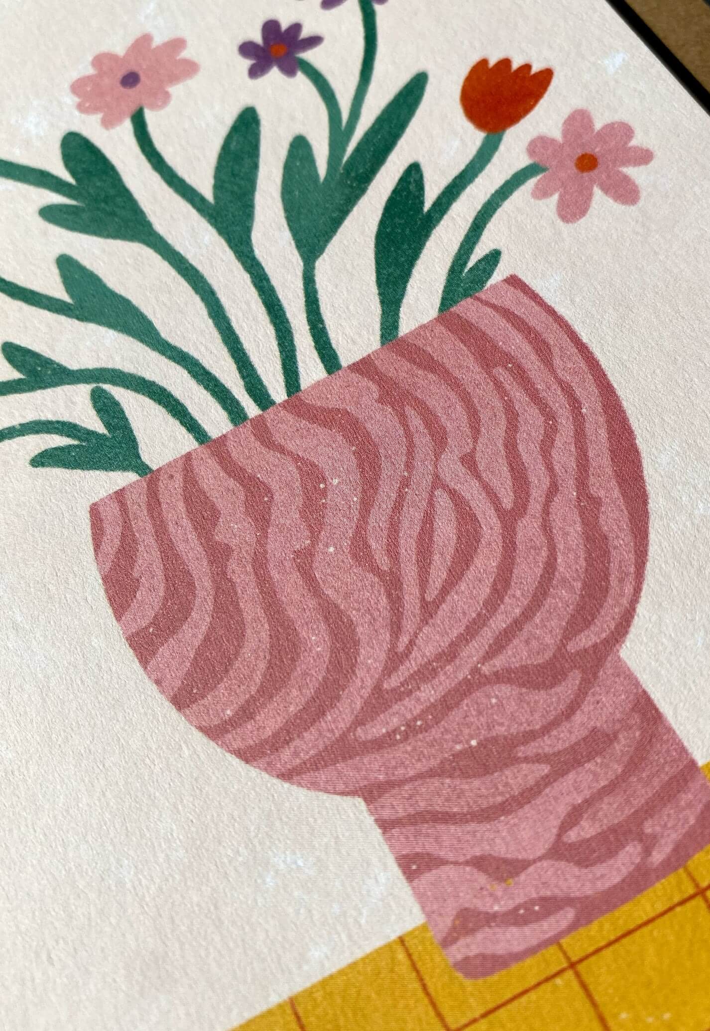 Flower Vase Greeting Card