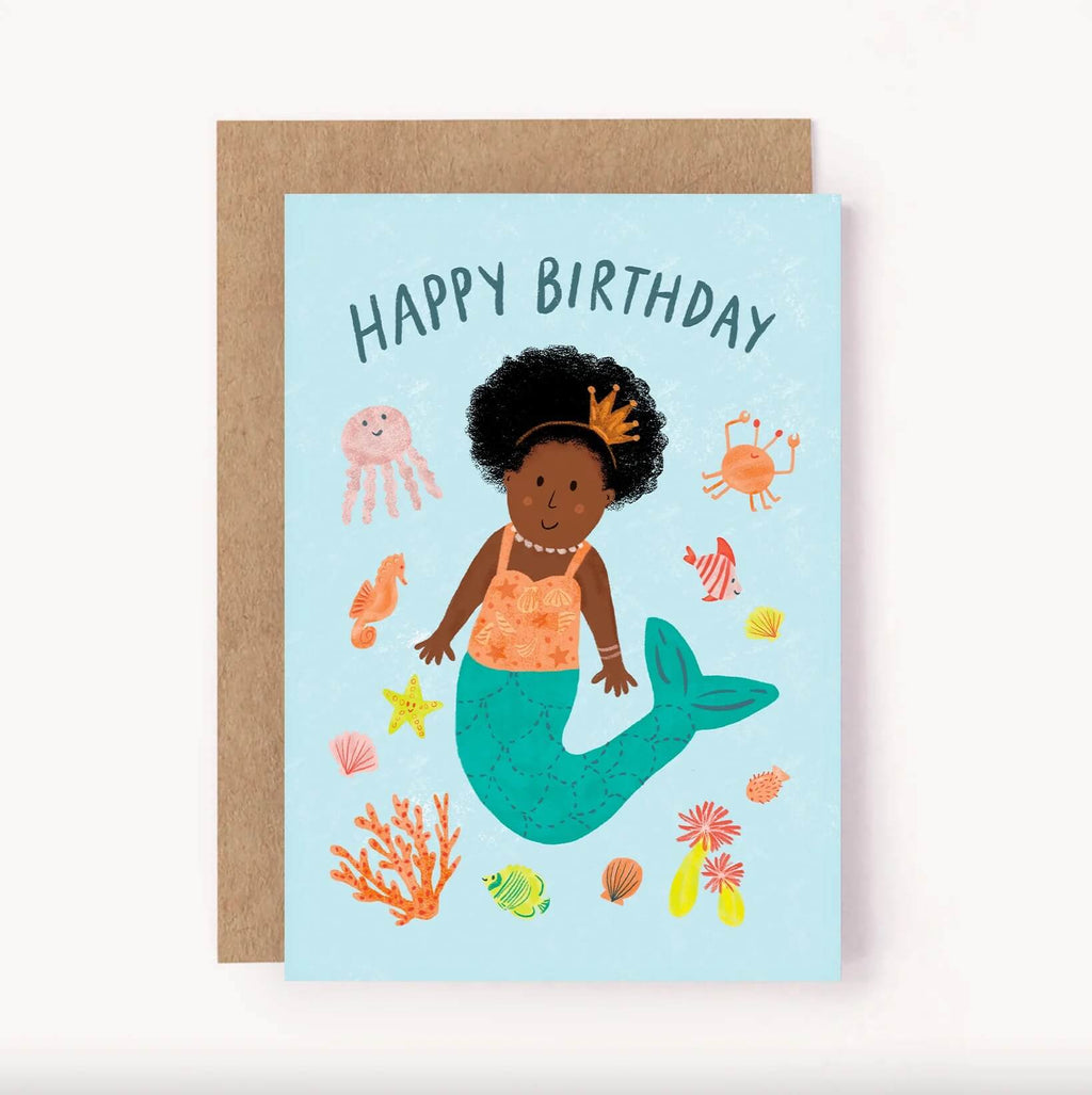Mermaid Birthday Card