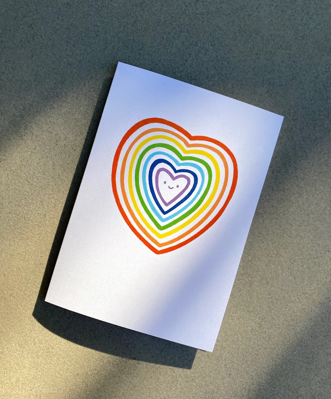 Rainbow Heart Greeting Card