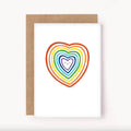 Rainbow Heart Greeting Card
