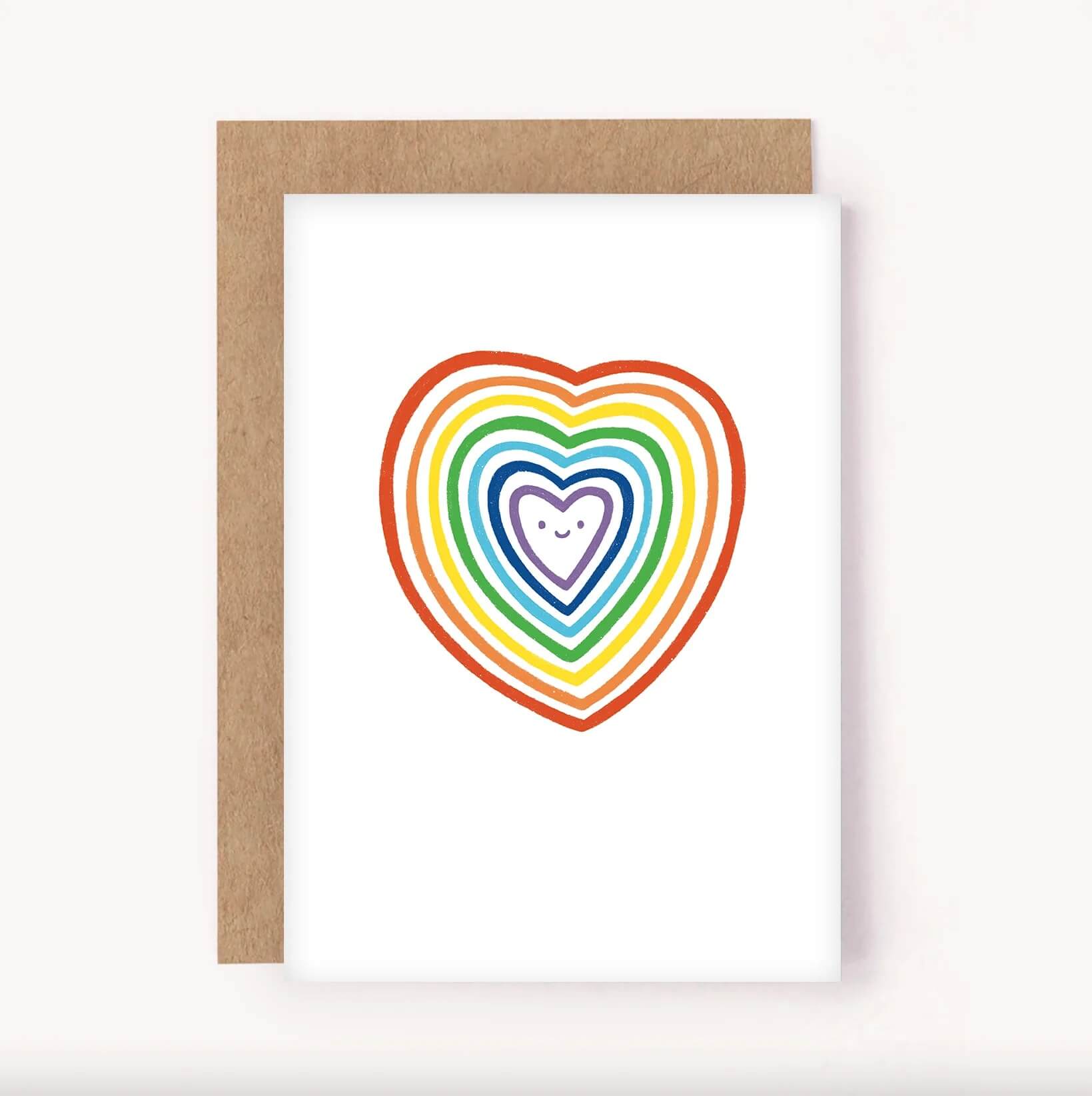 Rainbow Heart Greeting Card