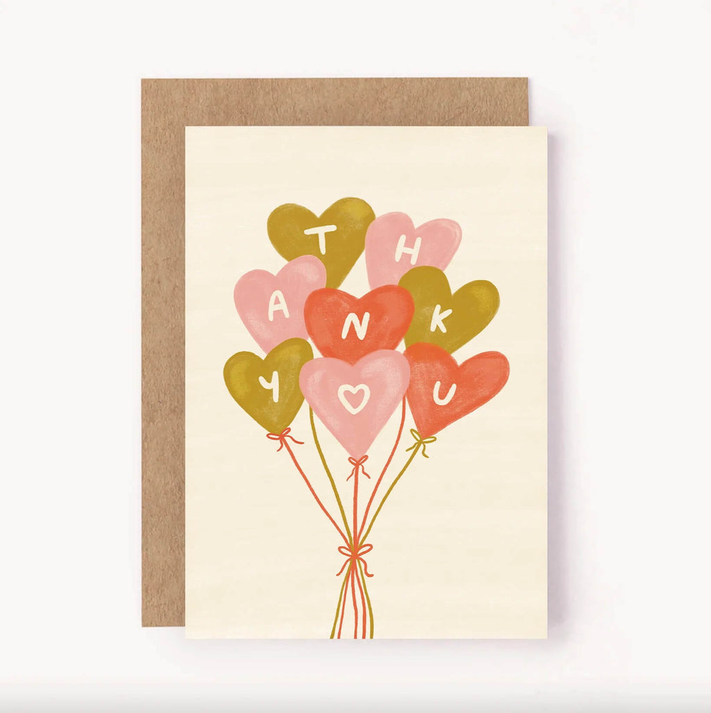 Thank You Balloons Greeting Card