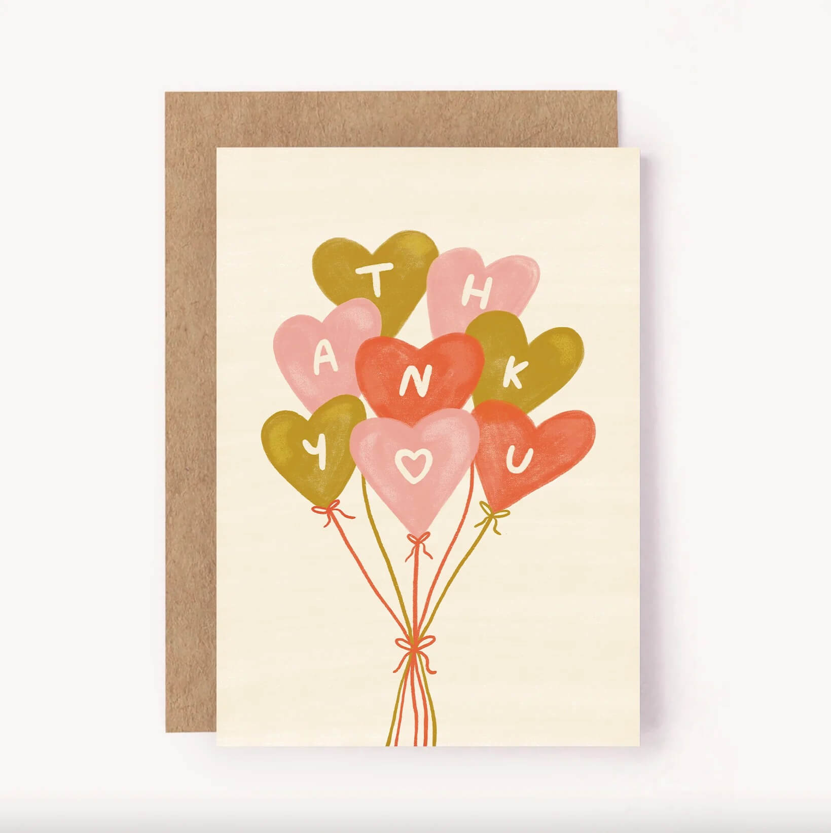Thank You Balloons Greeting Card