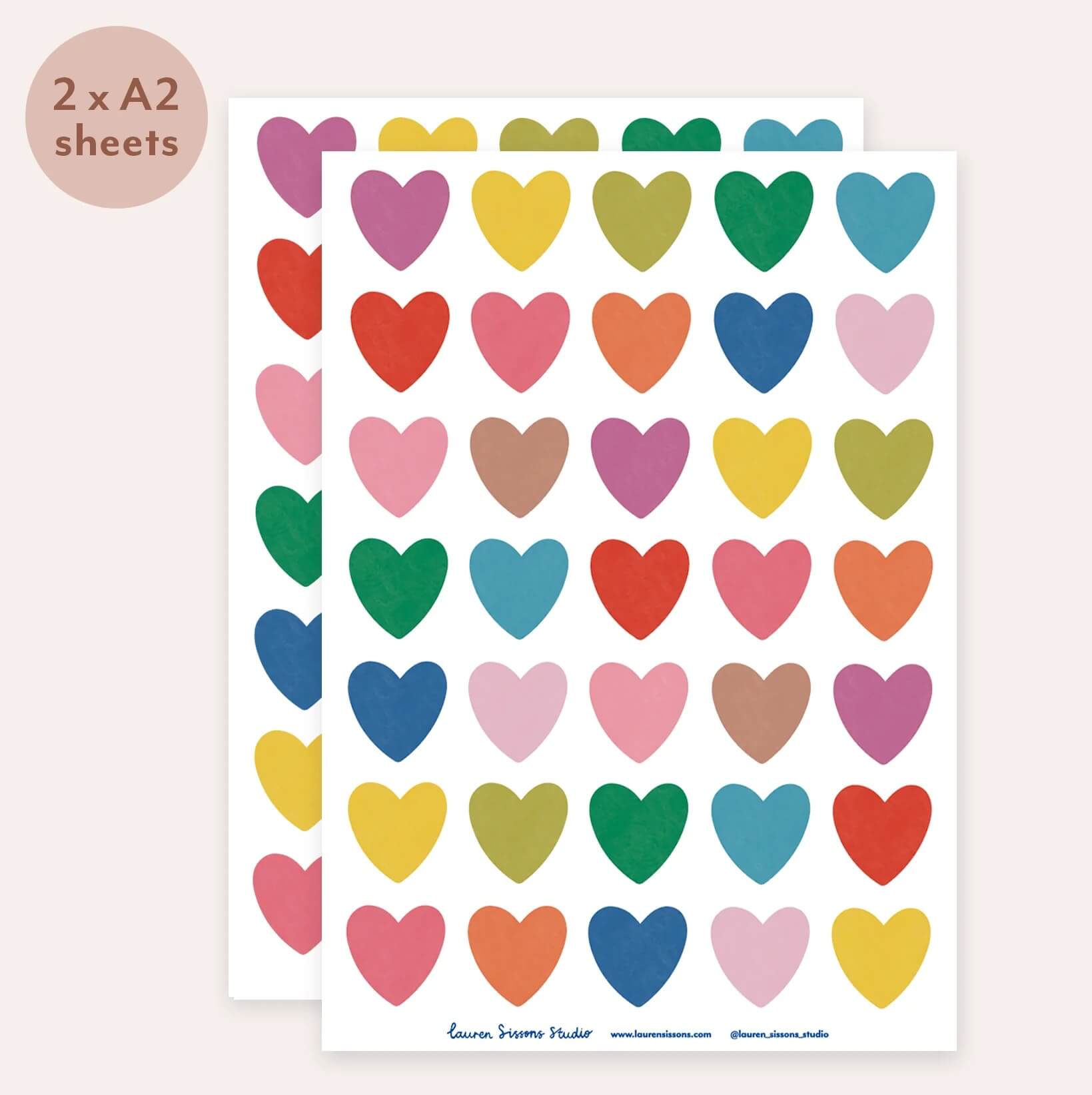 Heart Wall Stickers