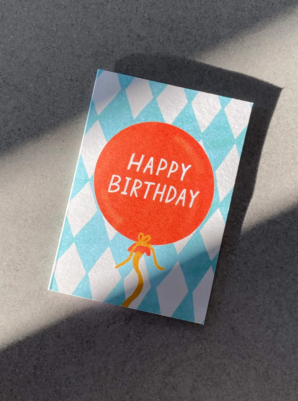 Happy Birthday Balloon Mini Card