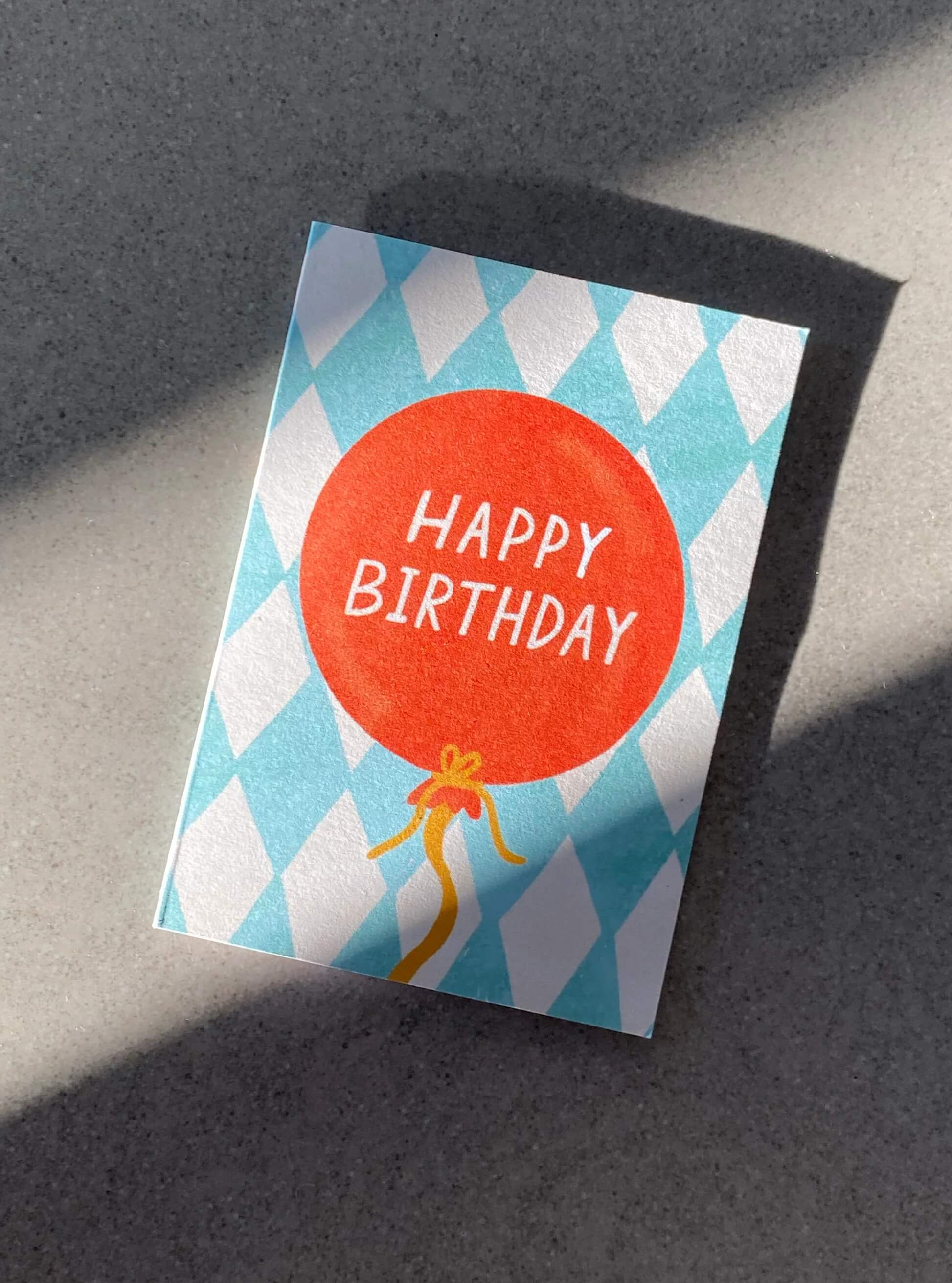 Happy Birthday Balloon Mini Card