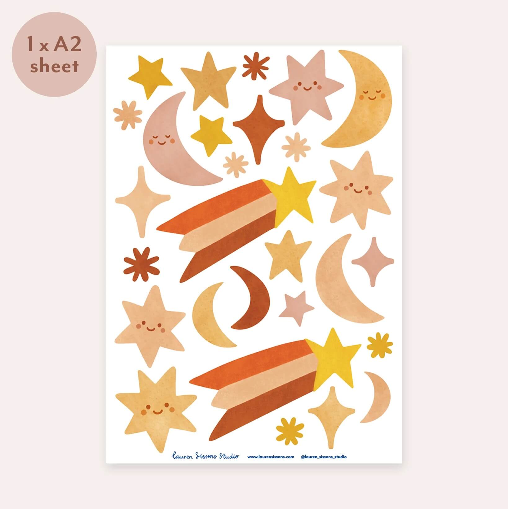 Moon & Star Wall Stickers